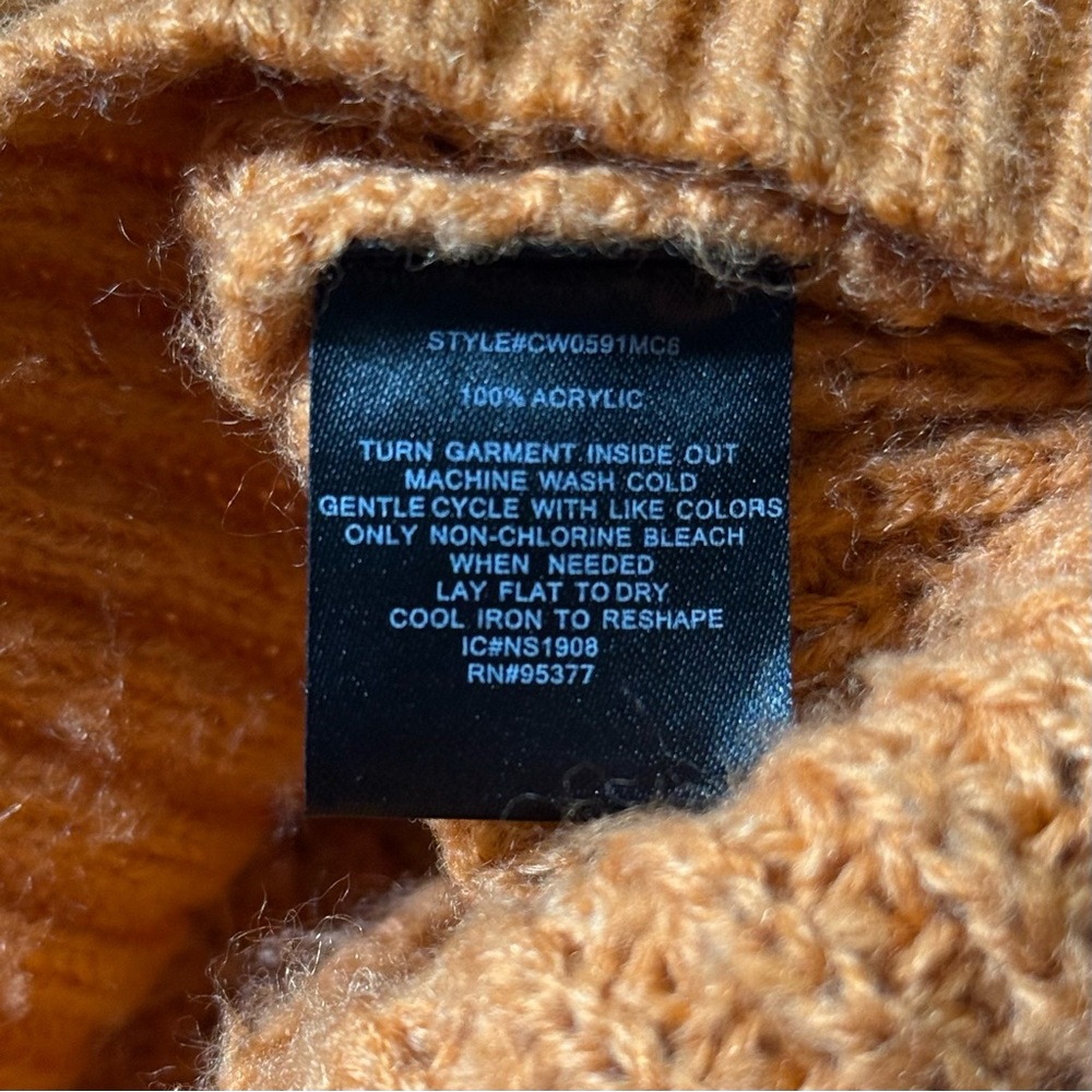 Sanctuary Sorry Not Sorry Waffle LS Knit Sweater Size Medium - Picture 6 of 9
